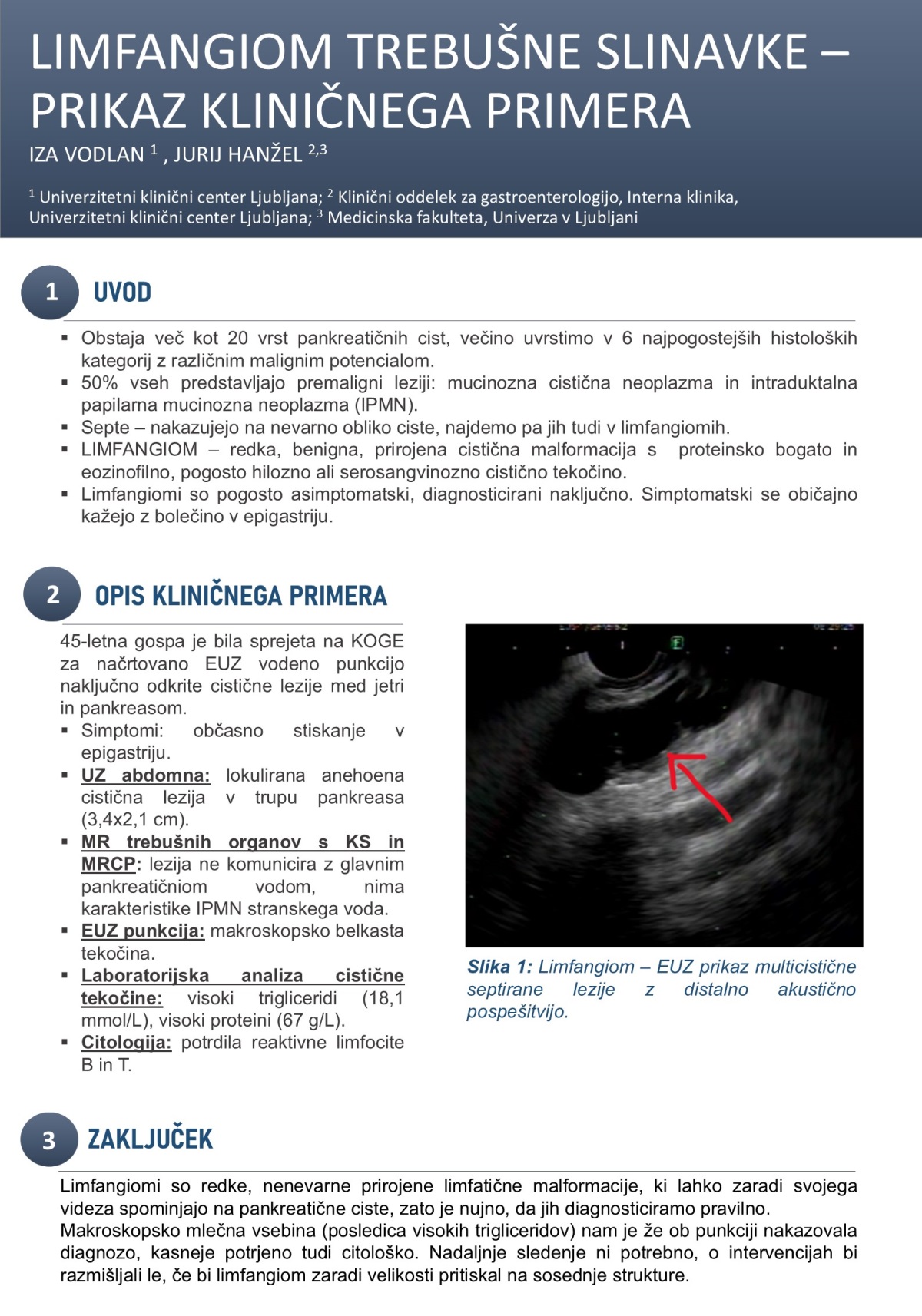 LIMFANGIOM – PRIKAZ KLINIČNEGA PRIMERA