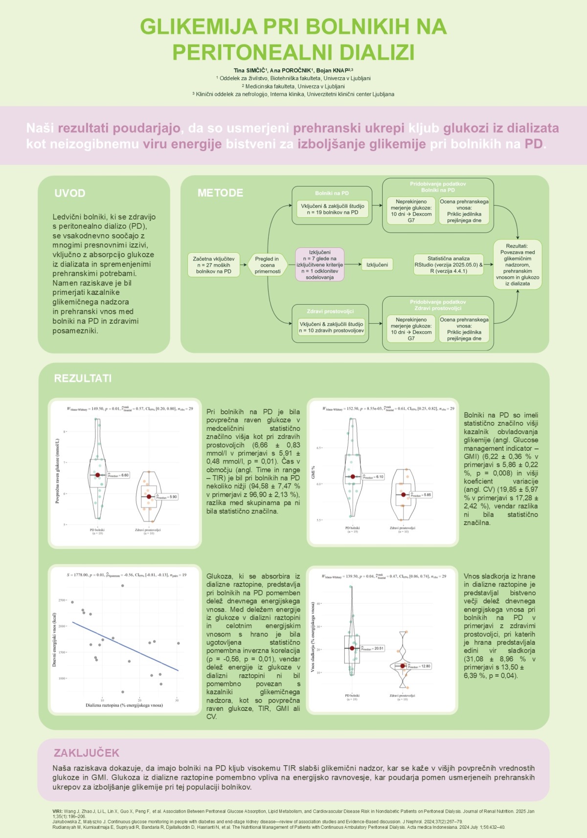 GLIKEMIJA PRI BOLNIKIH NA PERITONEALNI DIALIZI